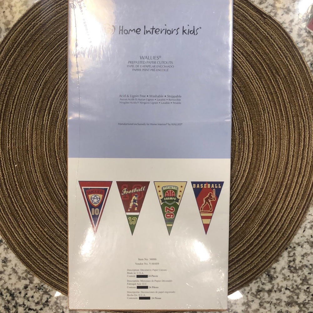 Wallies Paper Cutouts - Sport Flags